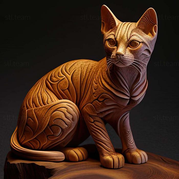 3D модель Бразильська короткошерста кішка (STL)